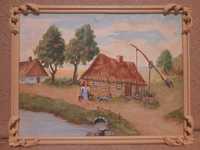 Chata wiejska - Obraz (55 cm : 42 cm) Hieronim Lange