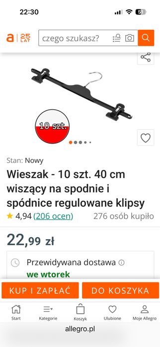 Wieszaki do sklepów,biura,domu