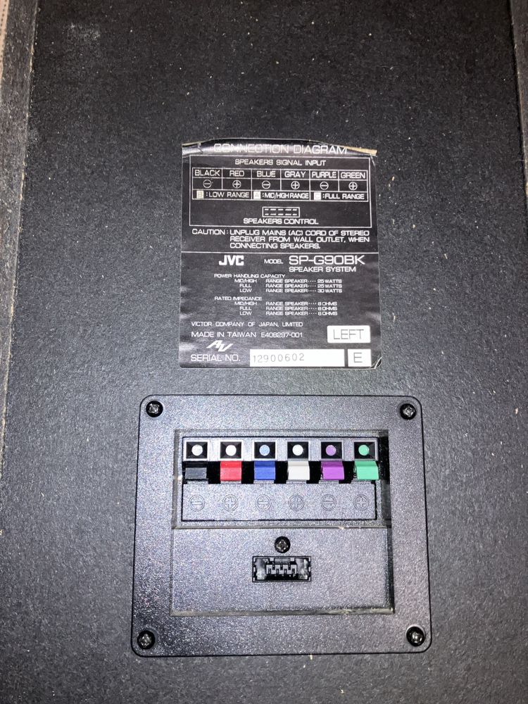 Colunas de som JVC DP-G90BK