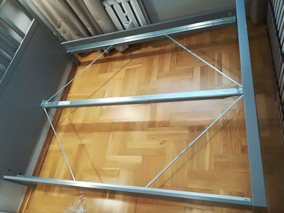 Łóżko HEMNES, 160x200 cm, szare, używane, stan bdb