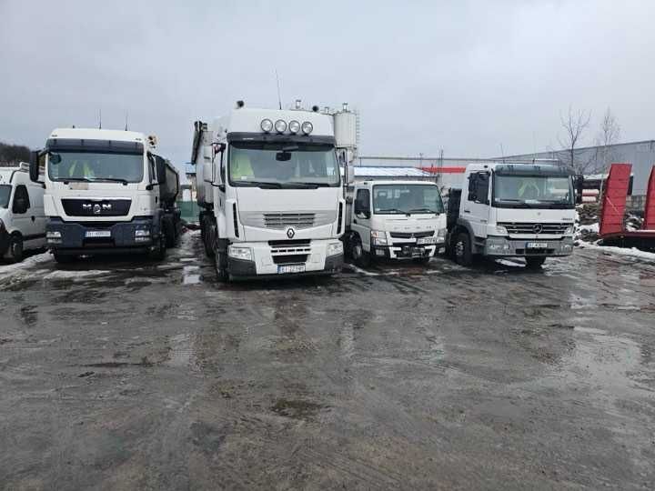 Kruszywo betonowe,ziemia,kamień,żwir,piasek,pulpa,transport  1-28 ton