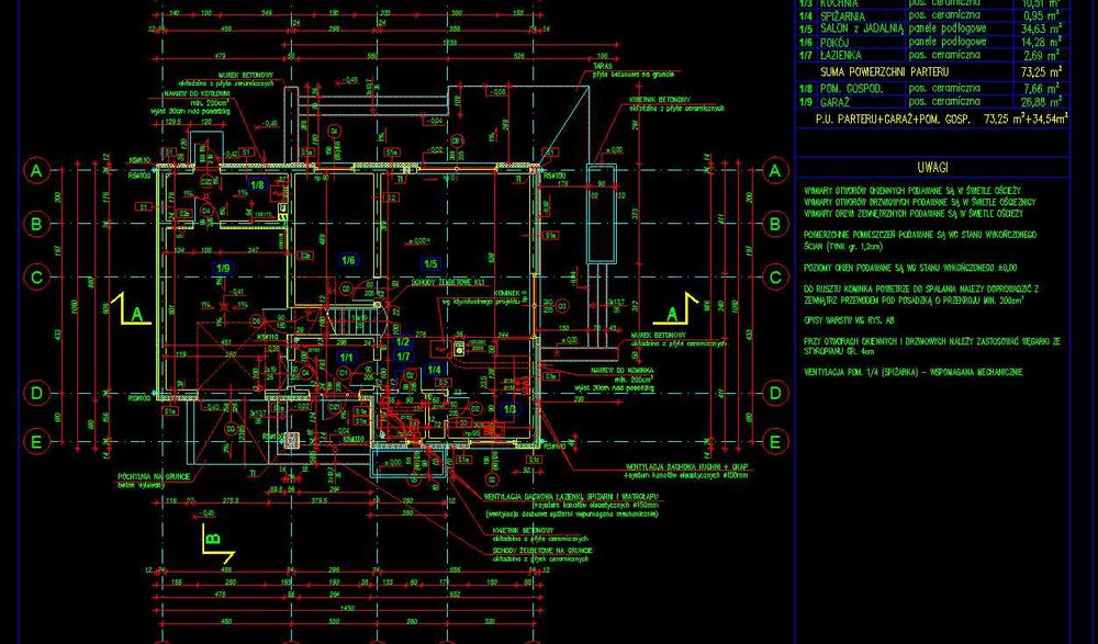 Rysunek cad, inwentaryzacja, budownictwo, architektura, ., instal.,