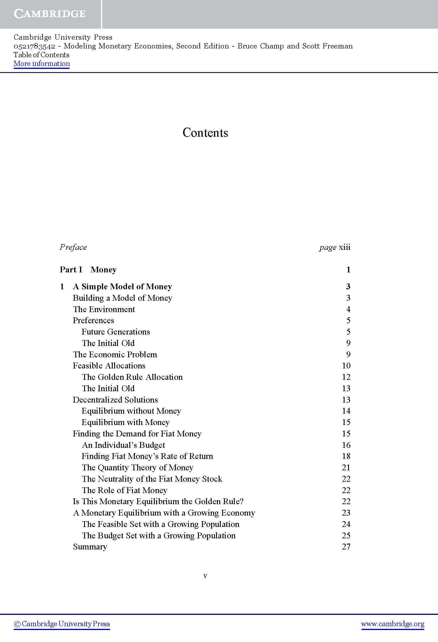 Modeling Monetary Economies: Champ, Bruce/ Freeman, Scott 2nd edition