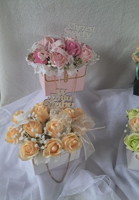 Flowerbox z róż mydlanych