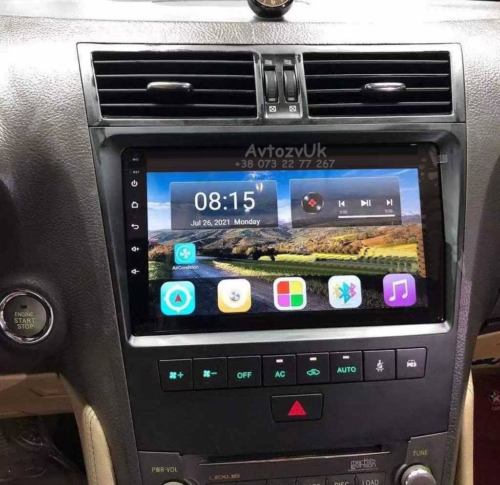 Магнитола Lexus IS250 GS300 GPS TV USB 2 дин Лексус CarPlay Android 13