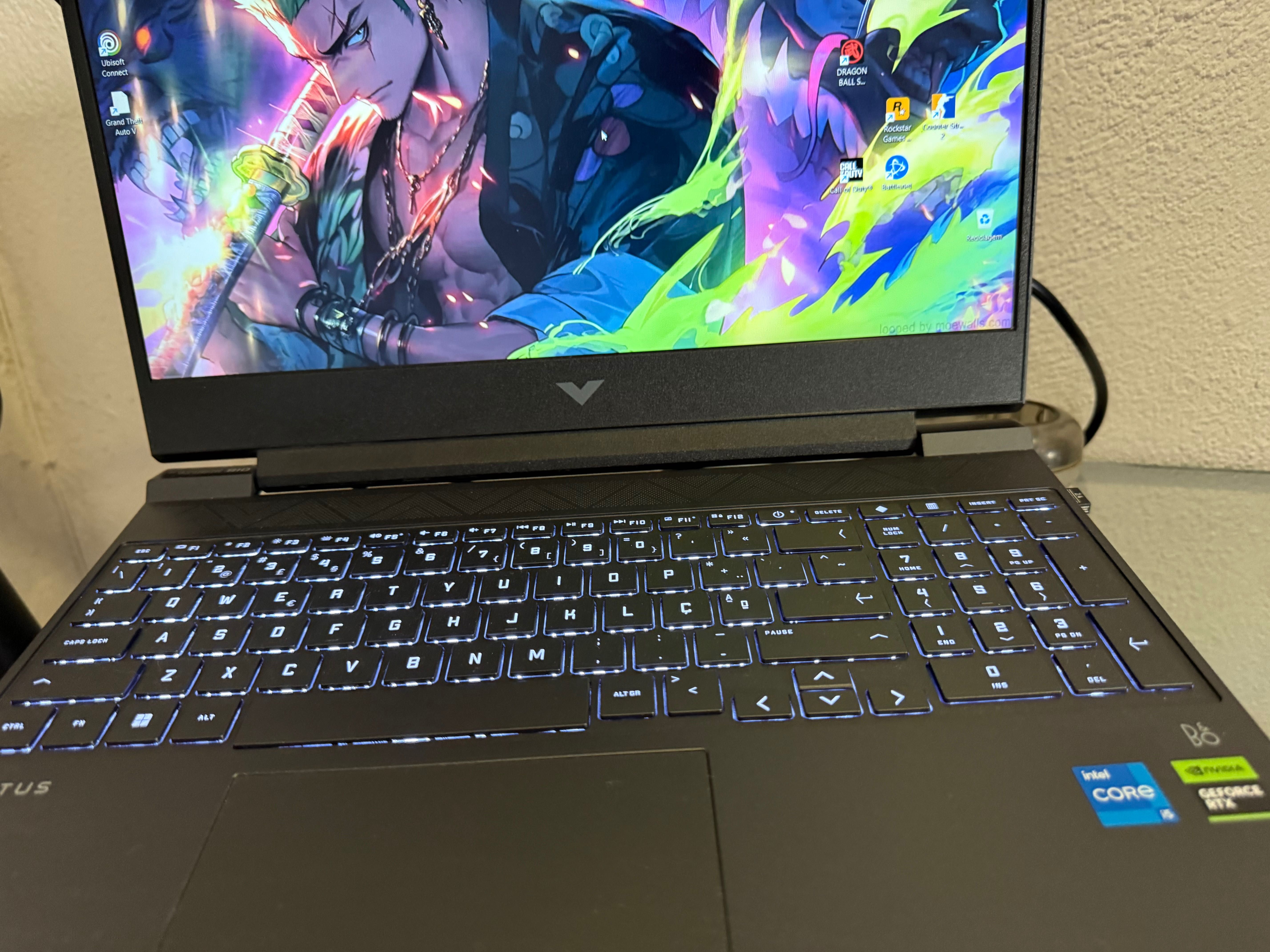 Vendo portátil com um i5 uma 4060 8 g ddr6 500 ssd 16 g de ram