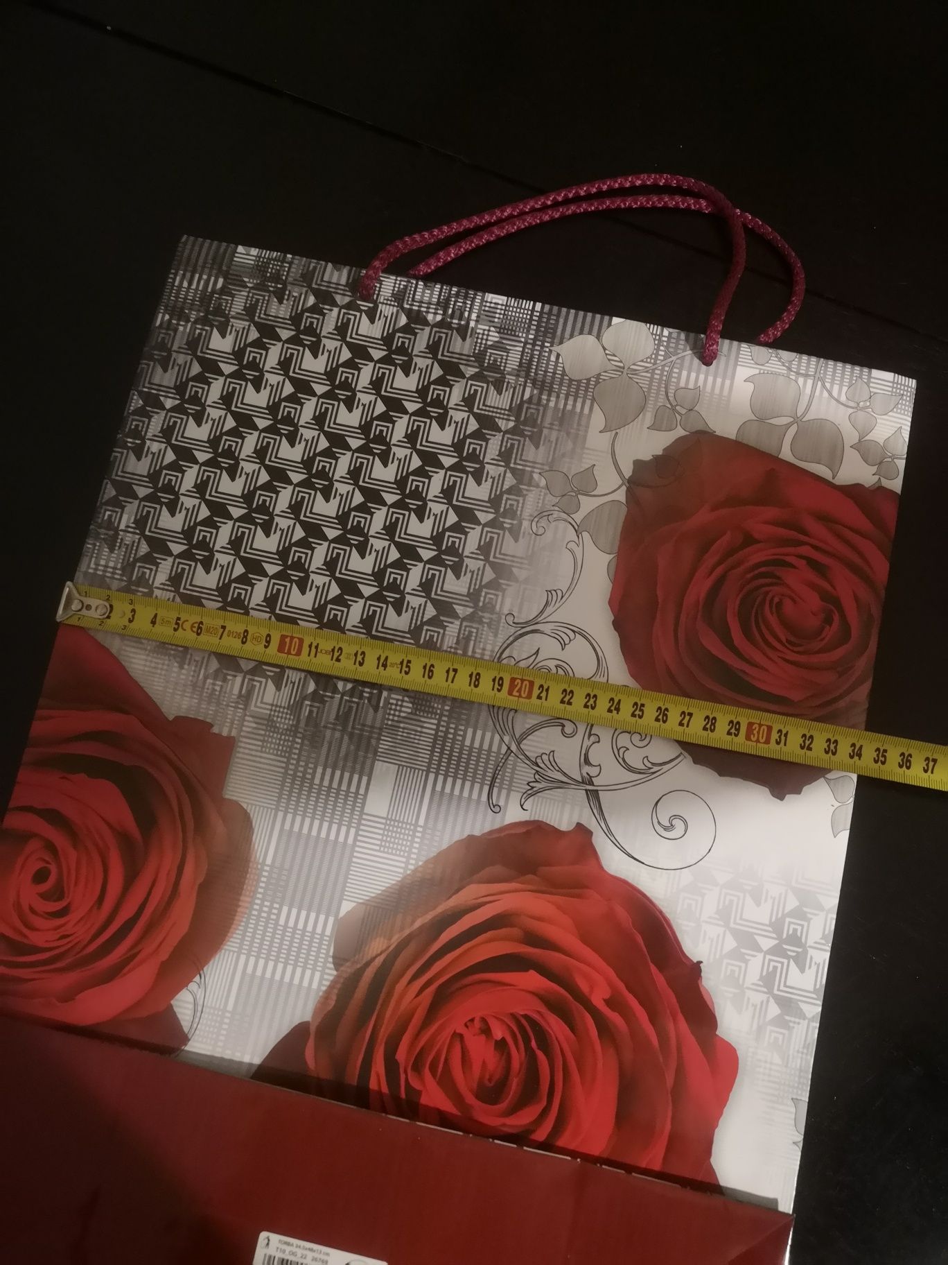 Torba papierowa róże