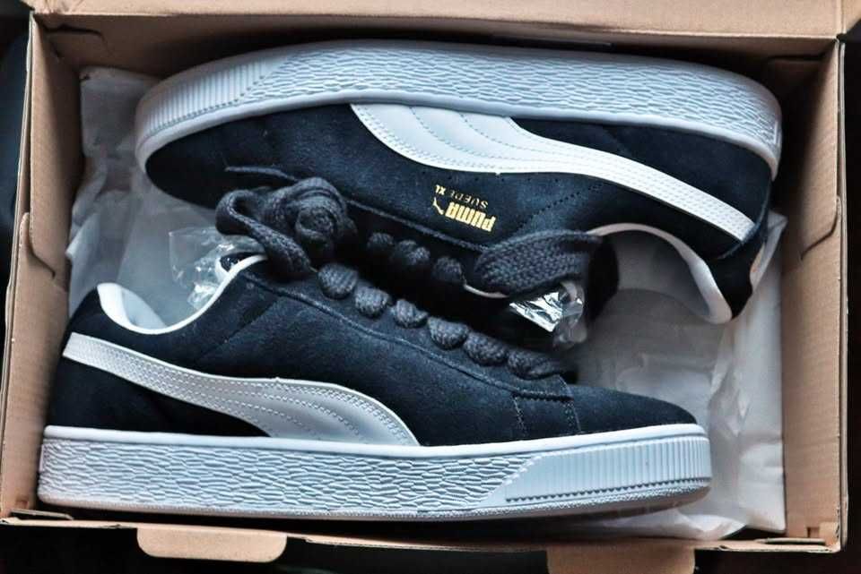 PUMA Black Suede XL 41 (Novas!)