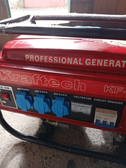 Продам бензиновий генератор kraftech kf8500