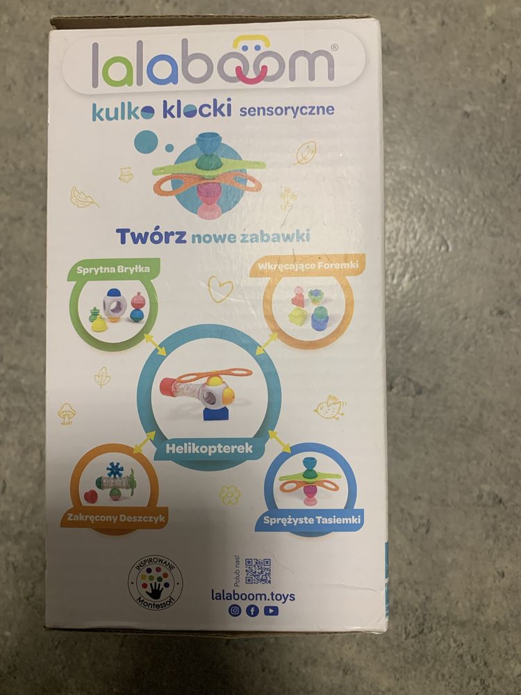Zabawka sensoryczna Lalaboom sprężyste tasiemki