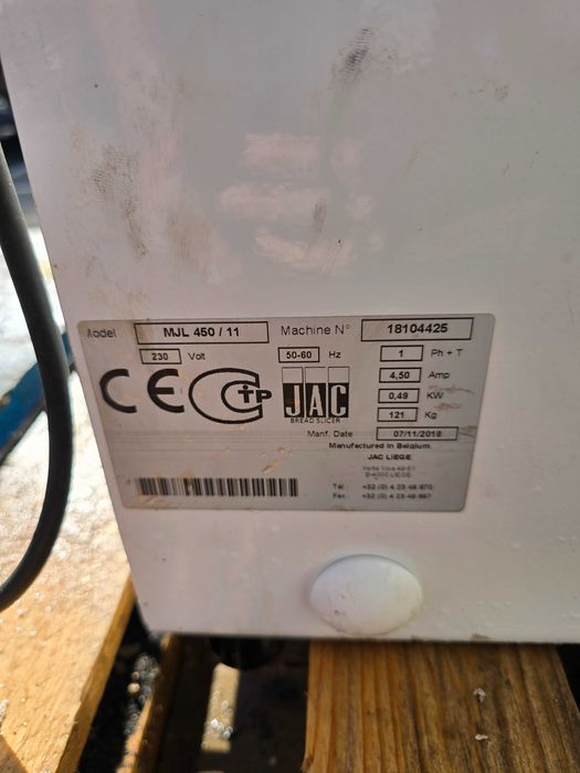 Fatiadora de Pão Industrial JAC Pico – Modelo MJL 450/11