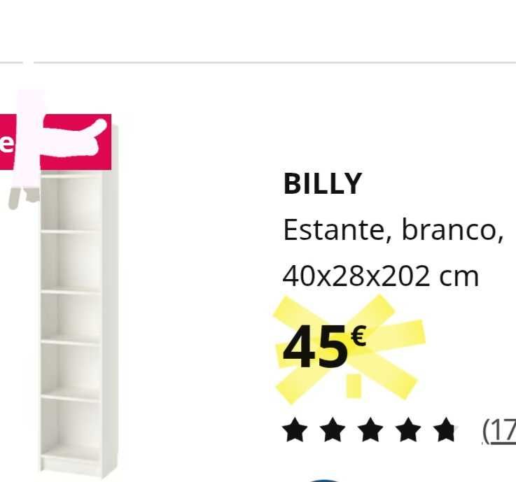 Estantes Billy brancas Ikea