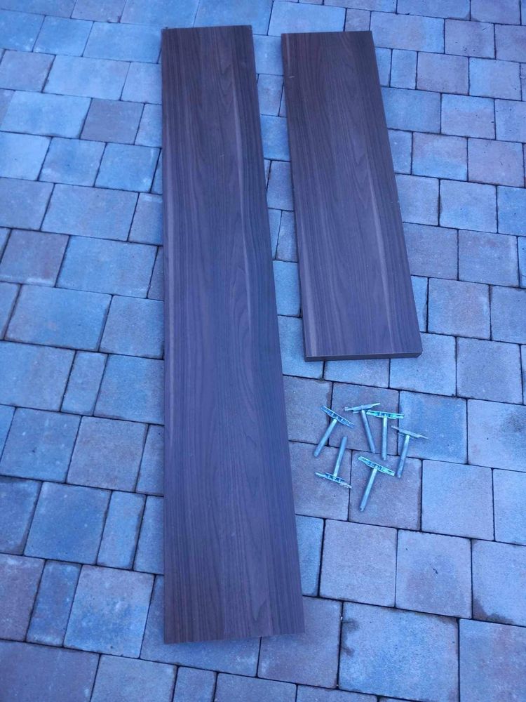 Półki drewniane 150 i 90 cm