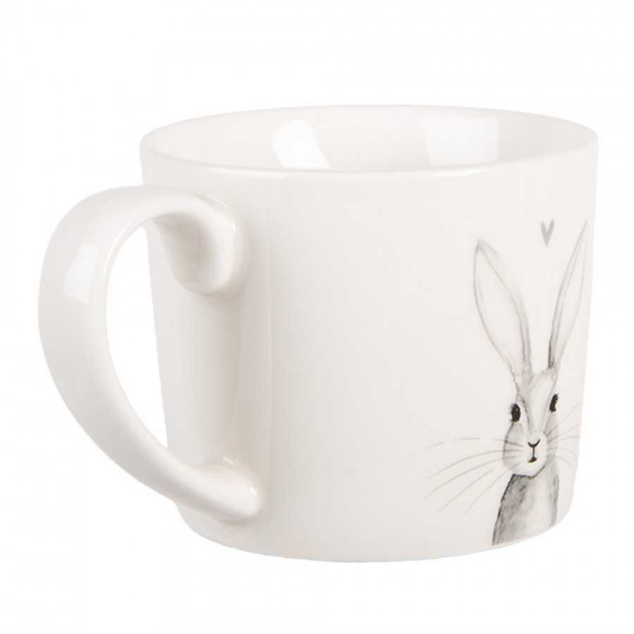 Kubek porcelanowy z króliczkiem 275ml.  RUBMU