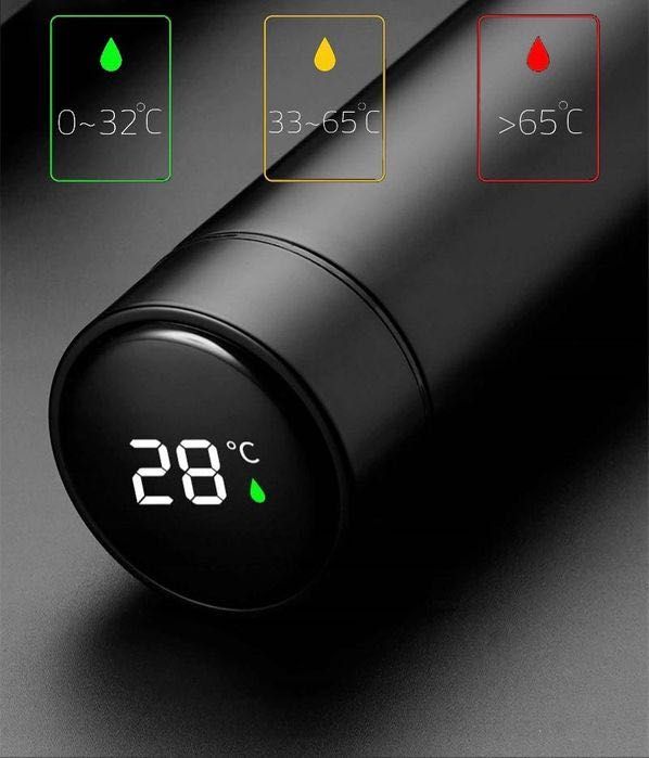 Kubek termiczny LED 500m termos bidon 3w1 różne kolory okazja