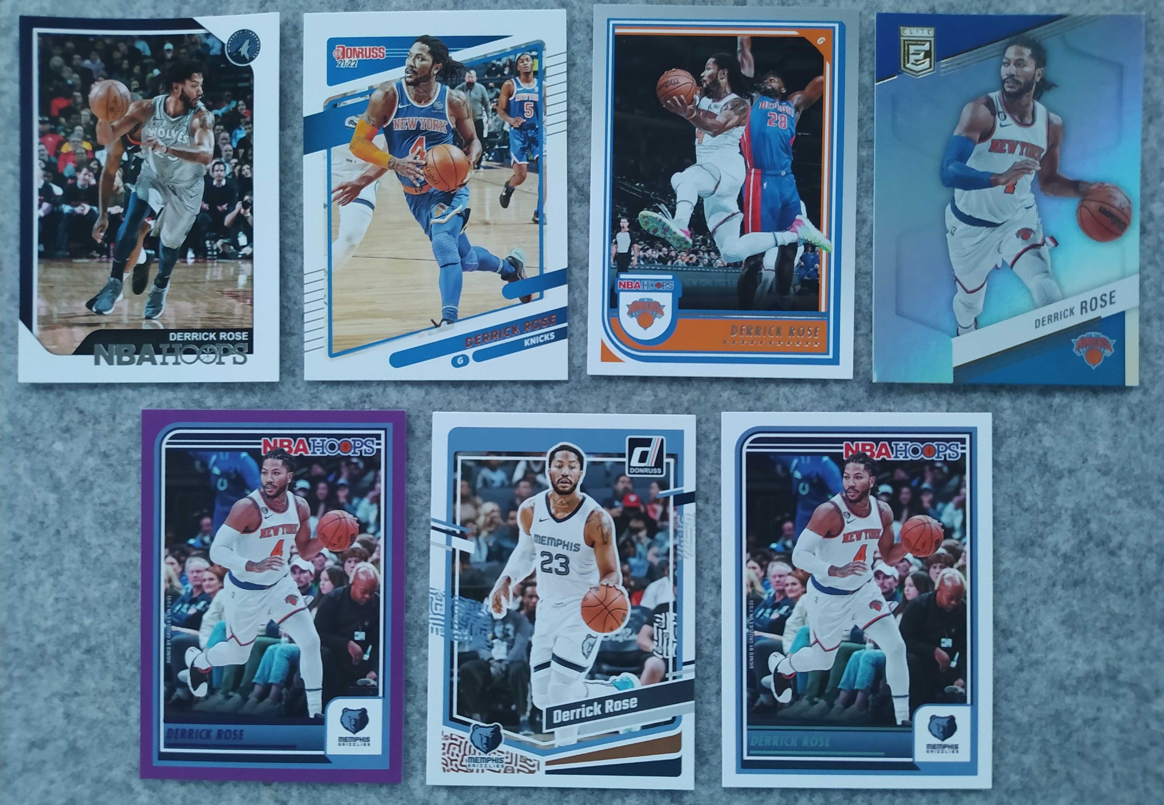 7 kart NBA Derrick Rose New York Knicks Memphis Grizzlies