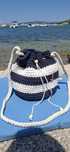 Torba worek makrama handmade (Marina)