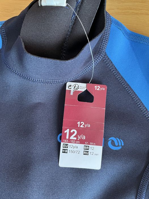 Krótka pianka do pływania / surfingowa Olaian 12 lat