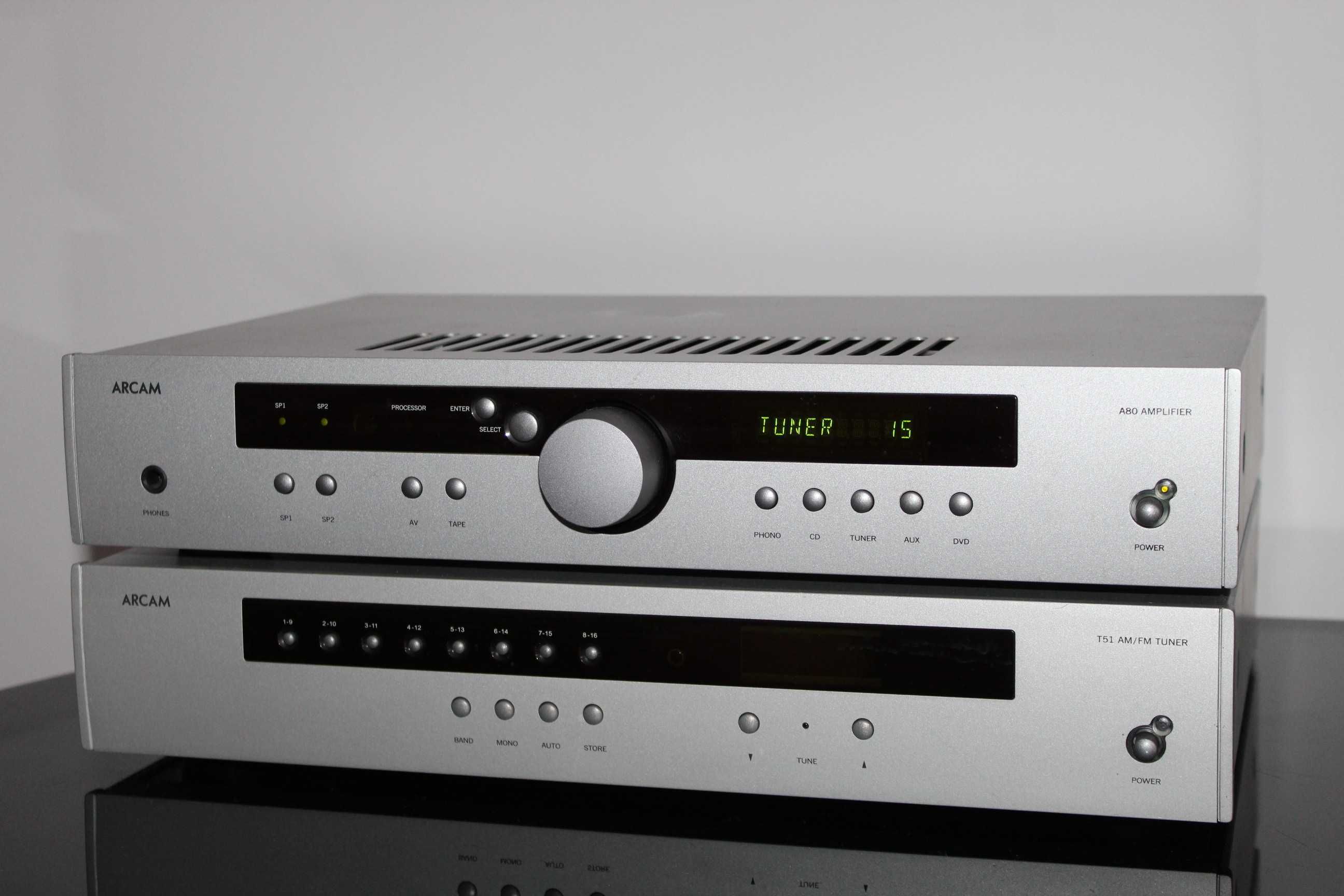 ARCAN T51 wzmacniacz i A80 tuner stereo zestaw audiofilski Wysyłka