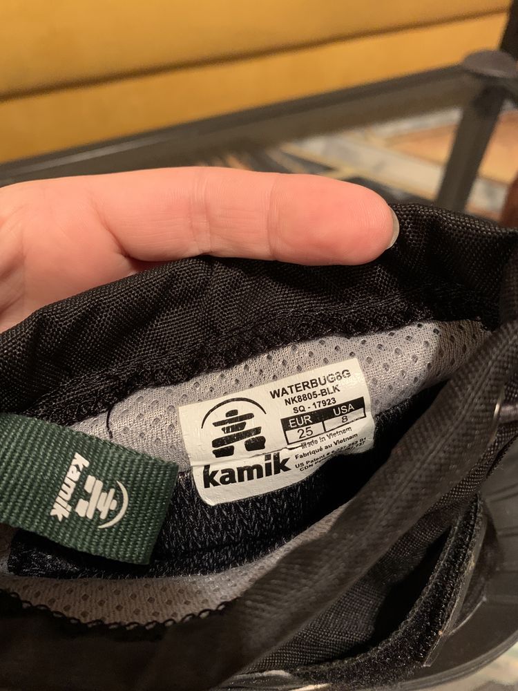 Śniegowce buty zimowe ciepłe Kamik Waterbug8G NK8805-BLK GORE-TEX 25