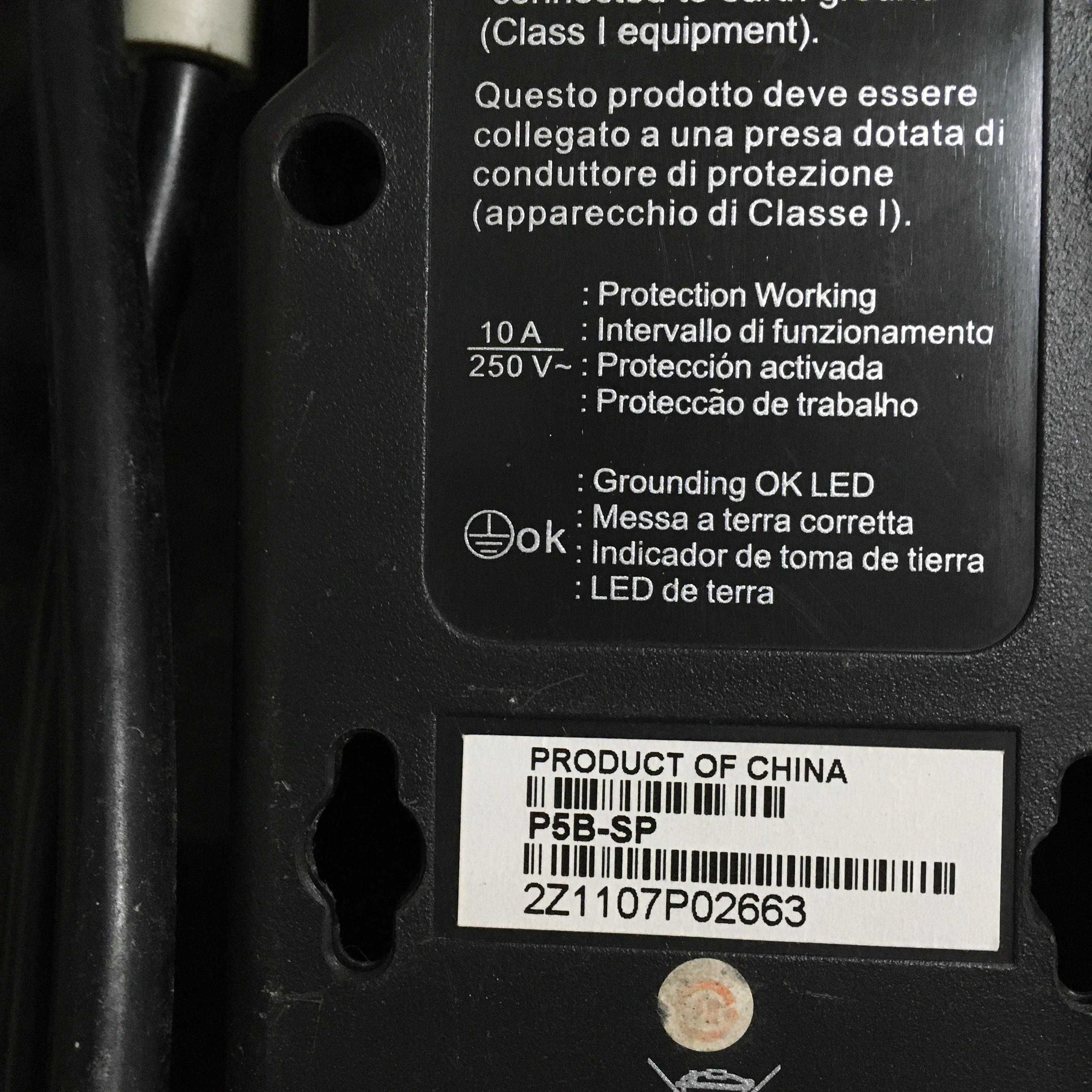 Tomadas proteção contra picos APC 230V 10A P5B-SP como nova