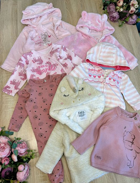 Ромпер/лонг/кофтинка/курточка/плаття/чоловічок 0-3міс. Речі 56-62см