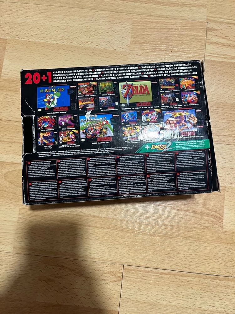 Consola super nintendo classic mini com caixa como nova