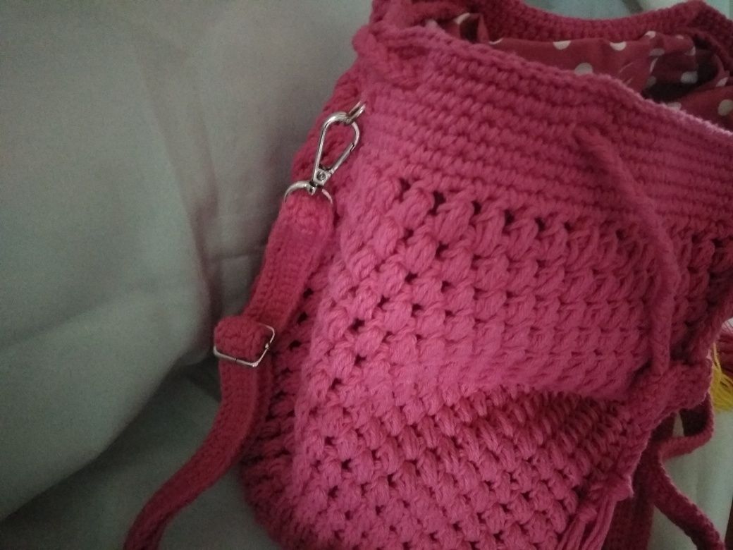 Bolsa tiracolo rosa choque