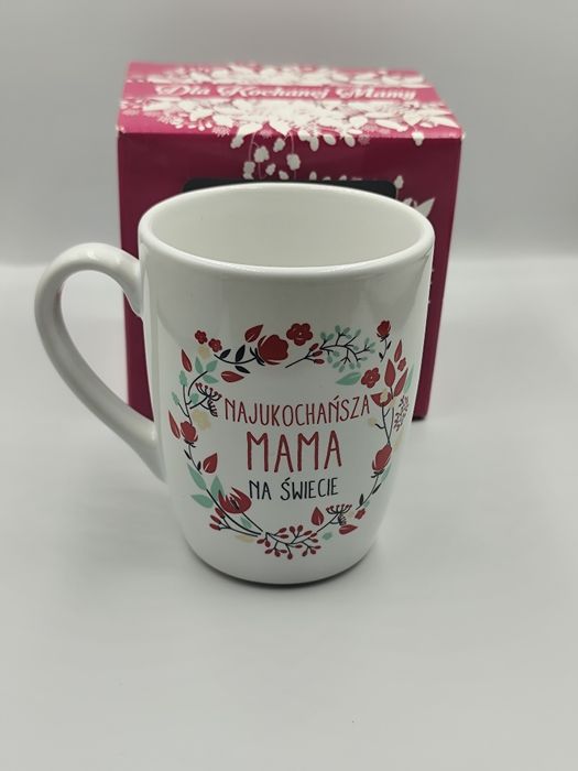 NOWY Kubek Ceramiczny baryłka Dzień Mamy Najukochańsza Mama na Świecie