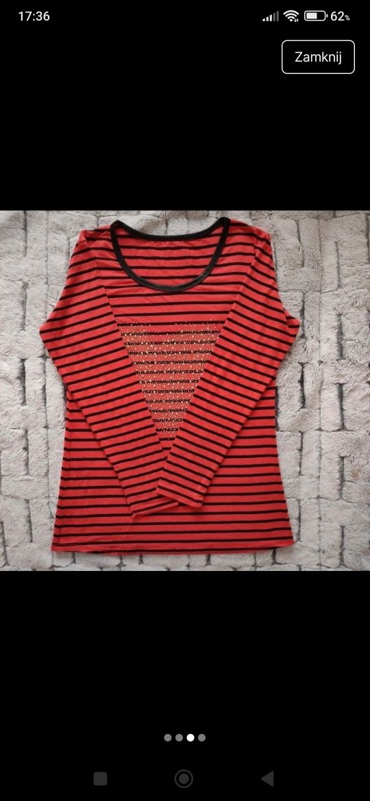 Bluzka damska w paski rozmiar M/L