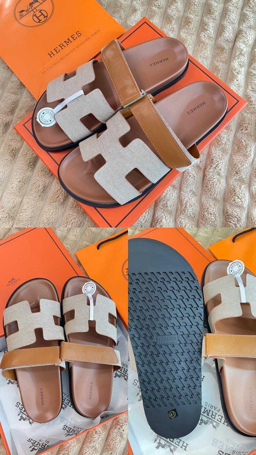 Шлепки hermes шлепанцы Гермес