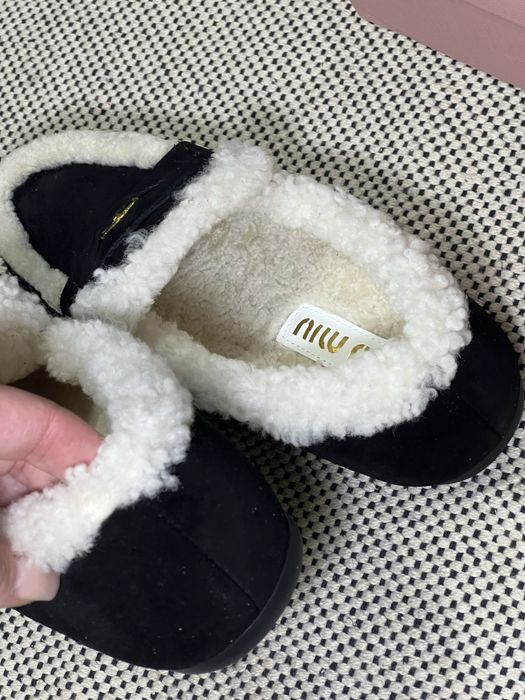 Лофери MiuMiu з хутром  преміум якість