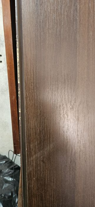 Duży rozkładany stół owalny ciemny orzech