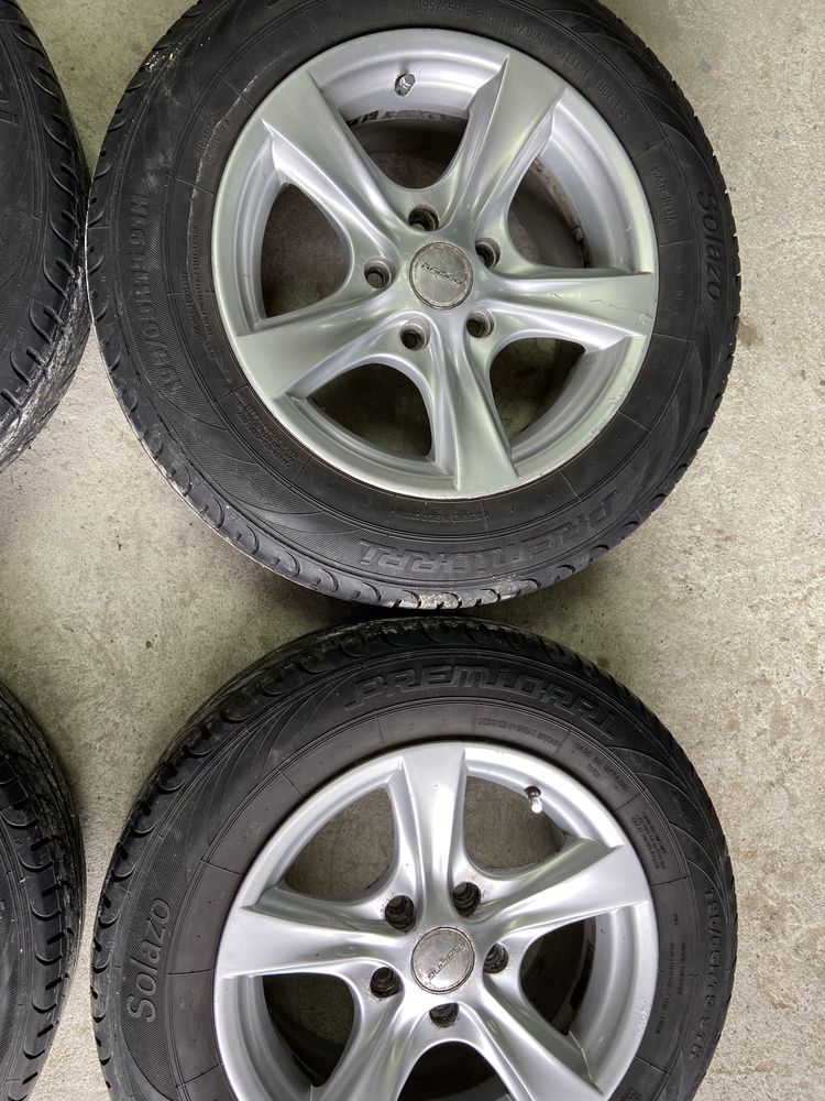 Felgi 15x7.0JJ plus opony komplet volkswagen passat