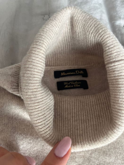 Golf Massimo Dutti rozm M/38 wełna z kaszmirem