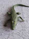 Krokodyl aligator gumowy zielony