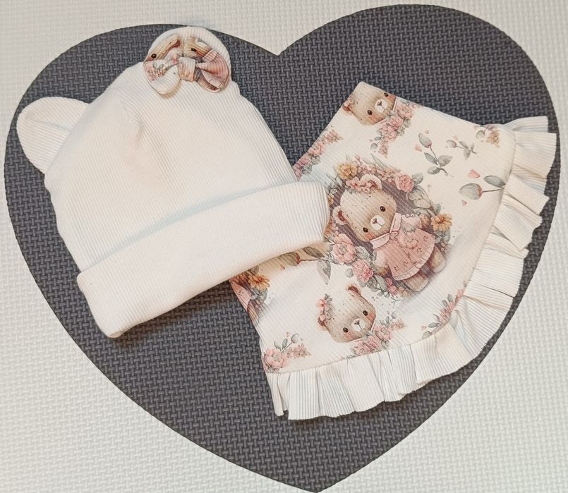 Czapka i chusta dla dziewczynki