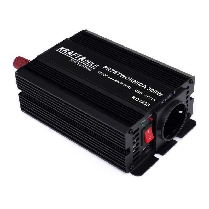 KRAFT&DELE Przetwornica Prądu Samochodowa CZYSTY SINUS 12v 230v KD1258