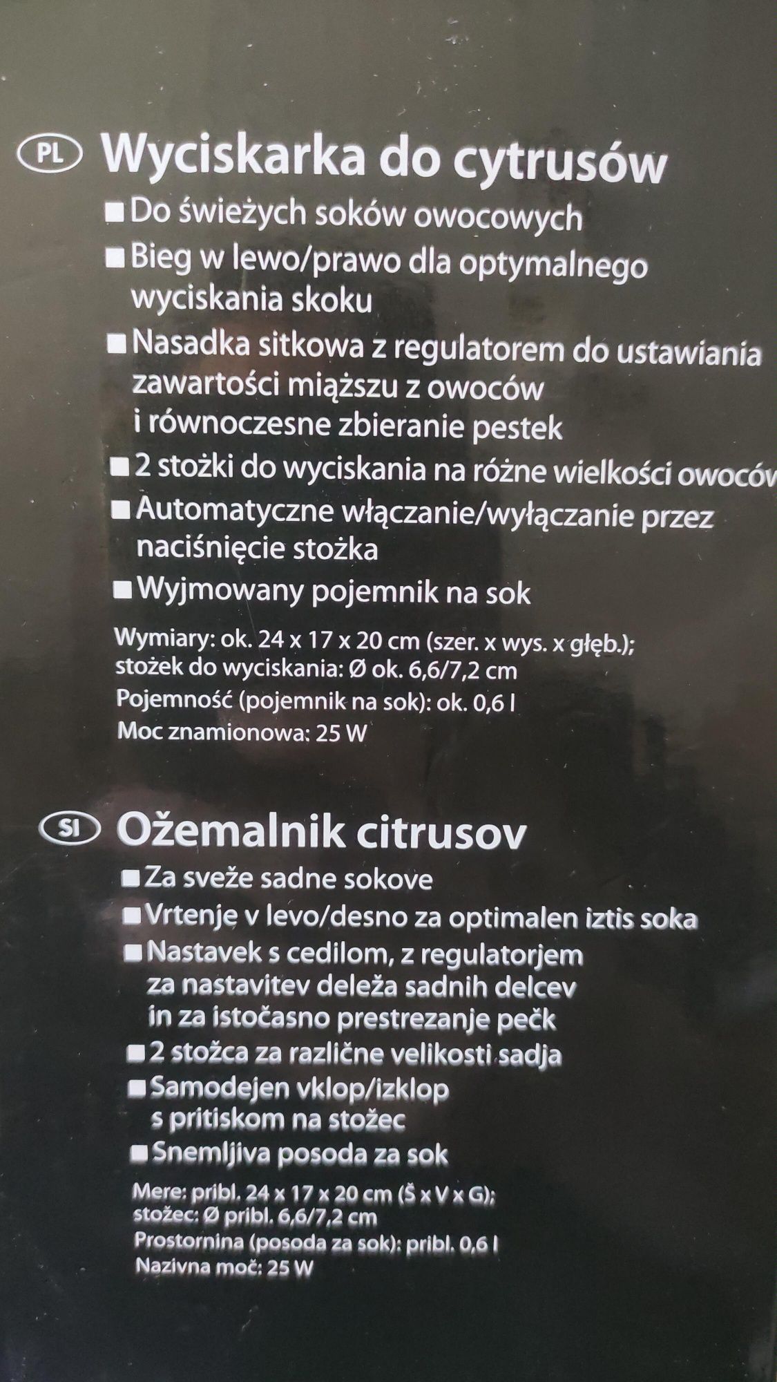 Wyciskarka do cytrusów