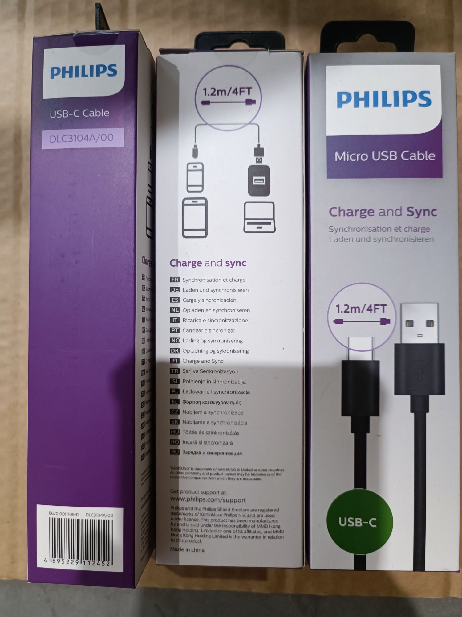 Kabel USB-C Philips DLC3104A/00