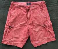 Spodnie krótkie, bojówki męskie, kolor ceglany, 32, 180/92B