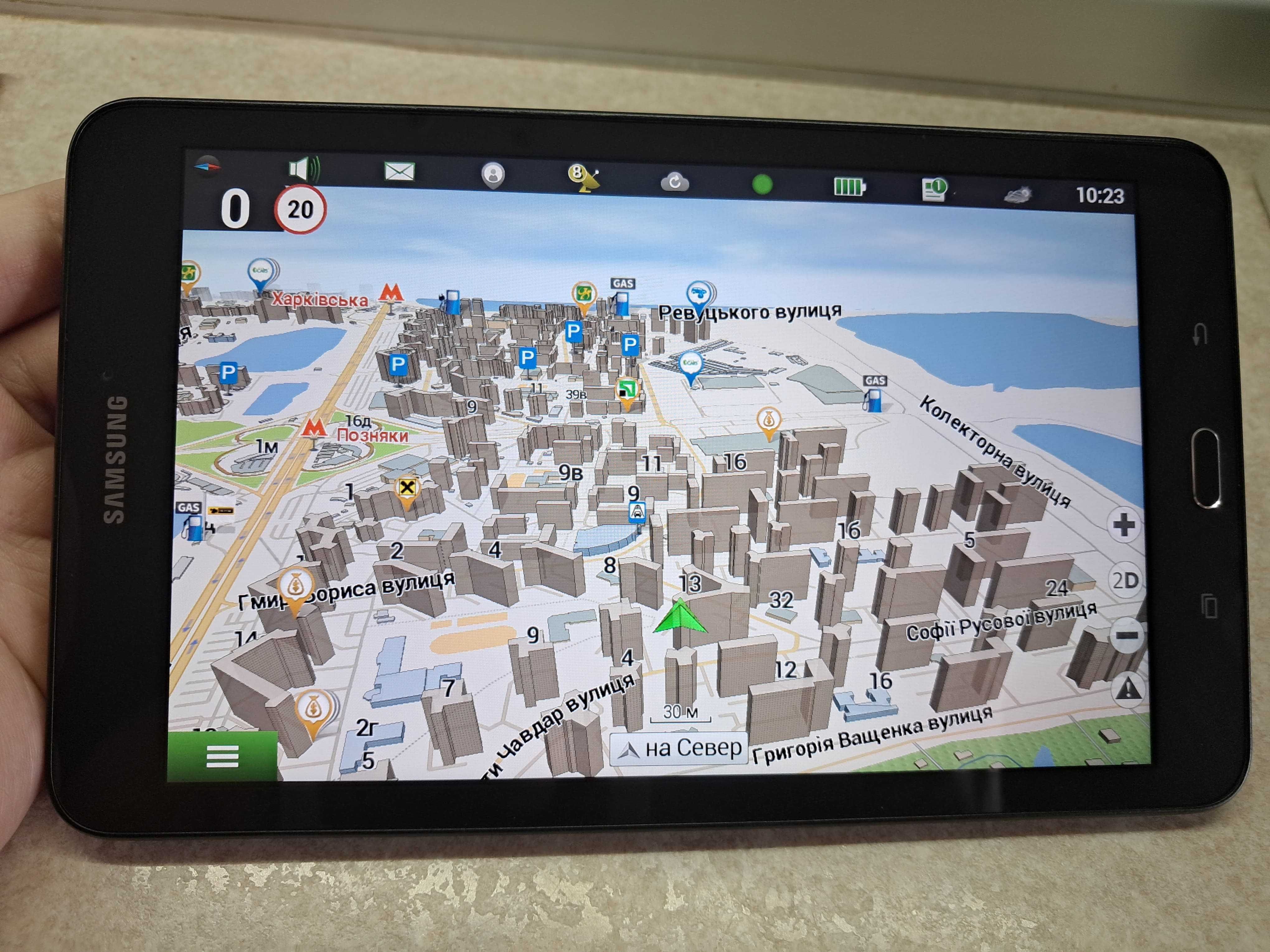 Вантажний супутниковий GPS навігатор Samsung 8". Мапи IGO 2025р! ADR!