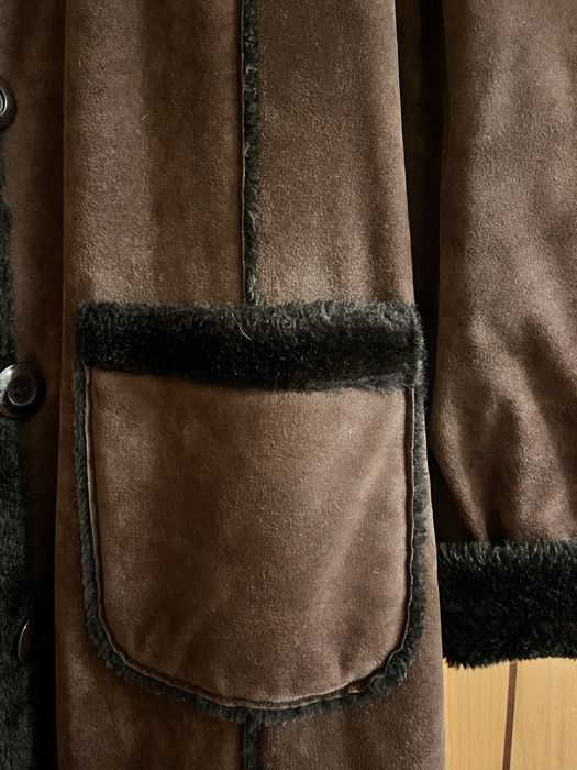 Casaco castanho de pelo