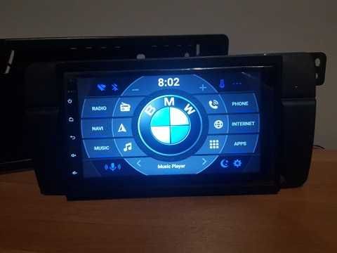 Nowe Radio dla BMW E46 Android 12 GPS Nawigacja WiFi Bluetooth RDS