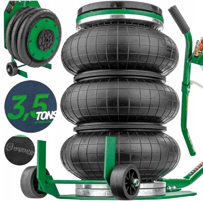 Пневматичний домкрат Wuber 3,5 тонни висота підйому 40см пневмодомкрат