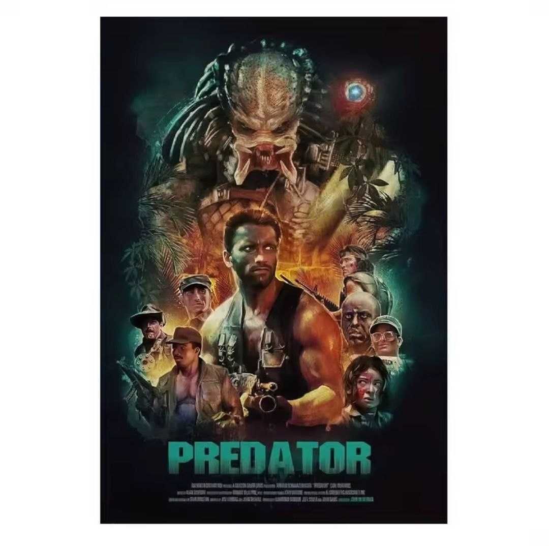 Металлическая винтажная табличка Хищник/Predator Movie Poster 14х20см