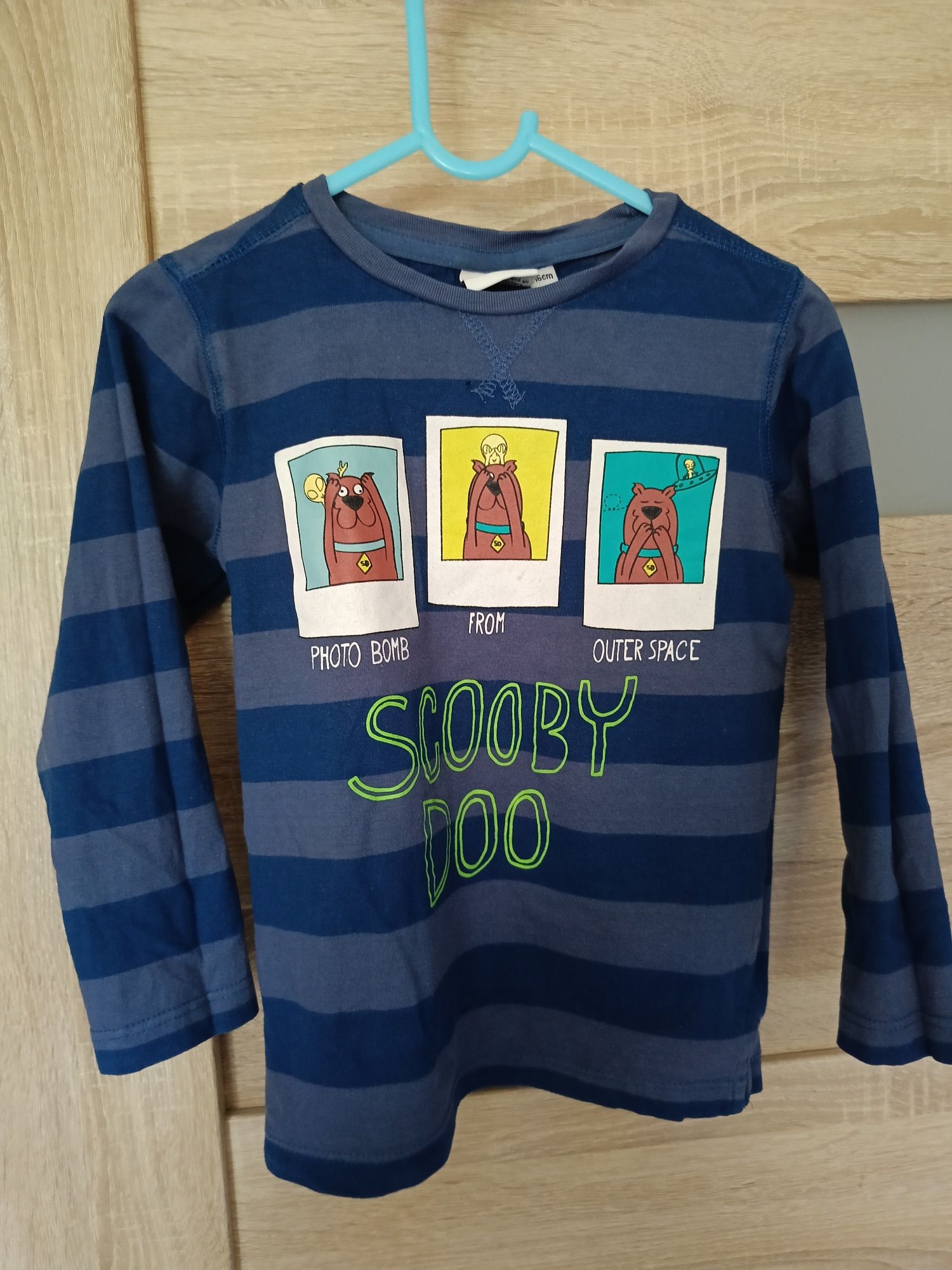 Bluzka z długim rękawem rozmiar 116 bawełniany cool club Scooby-Doo