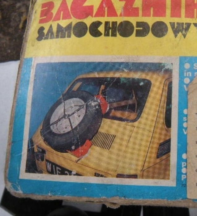 Bagażnik Fiat 126p przyssawki