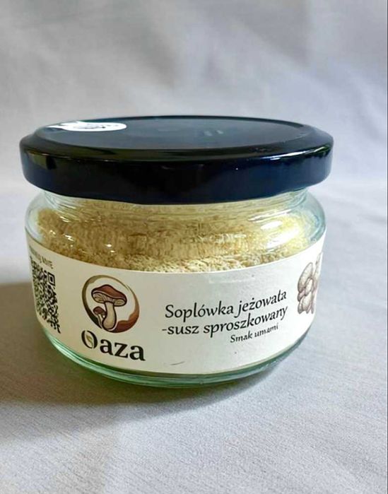 Soplówka jeżowata sproszkowana - puder grzybowy