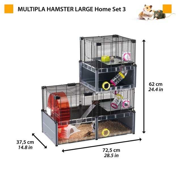 PORTES GRÁTIS - Gaiola Hamster FERPLAST MULTIPLA CRYSTAL